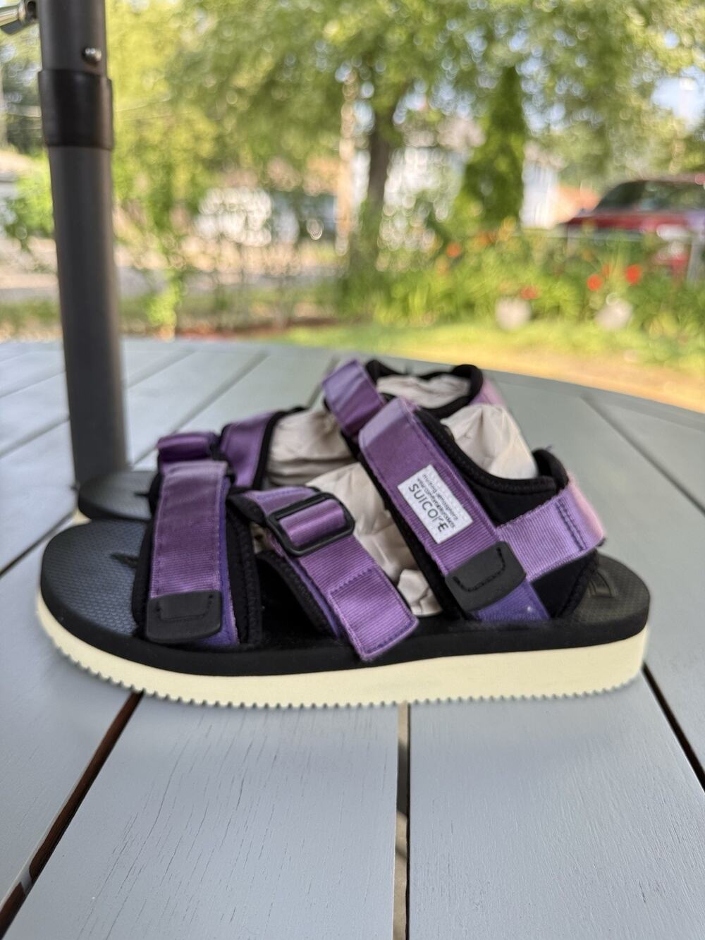 Suicoke Kisee-V Purple Sandals Unisex Men’s 7 Women’s 9 Vibram Open Toe Strap
